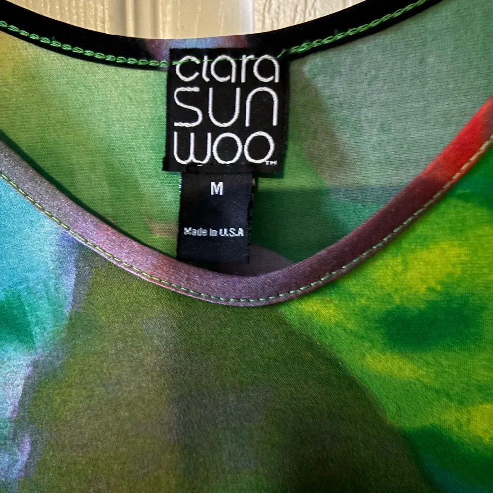 Clara sun woo colorful top size M that would be great as swim coverup! - Picture 2 of 4
